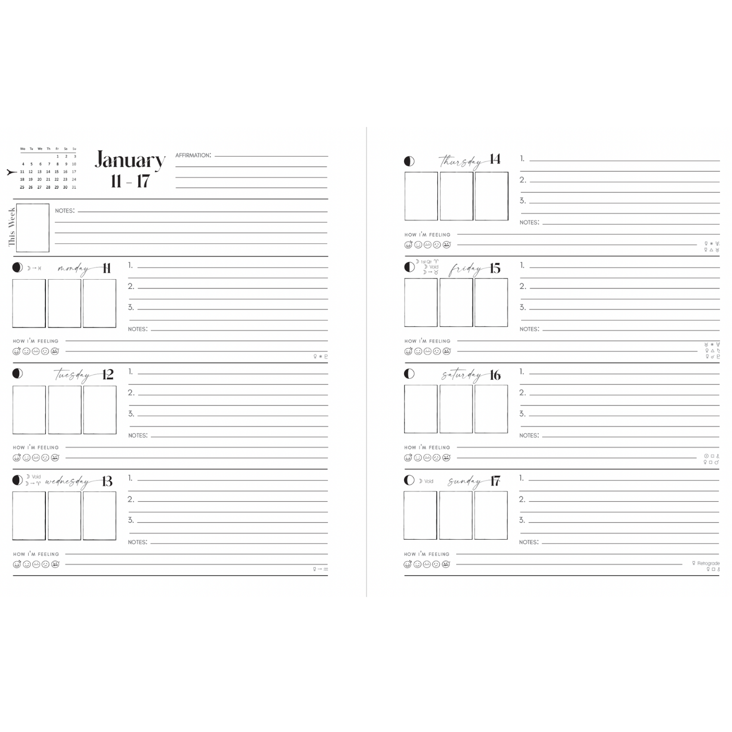 2027 Writual Tarot Planner