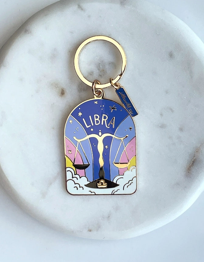 Zodiac Enamel Keychains | 12 Styles
