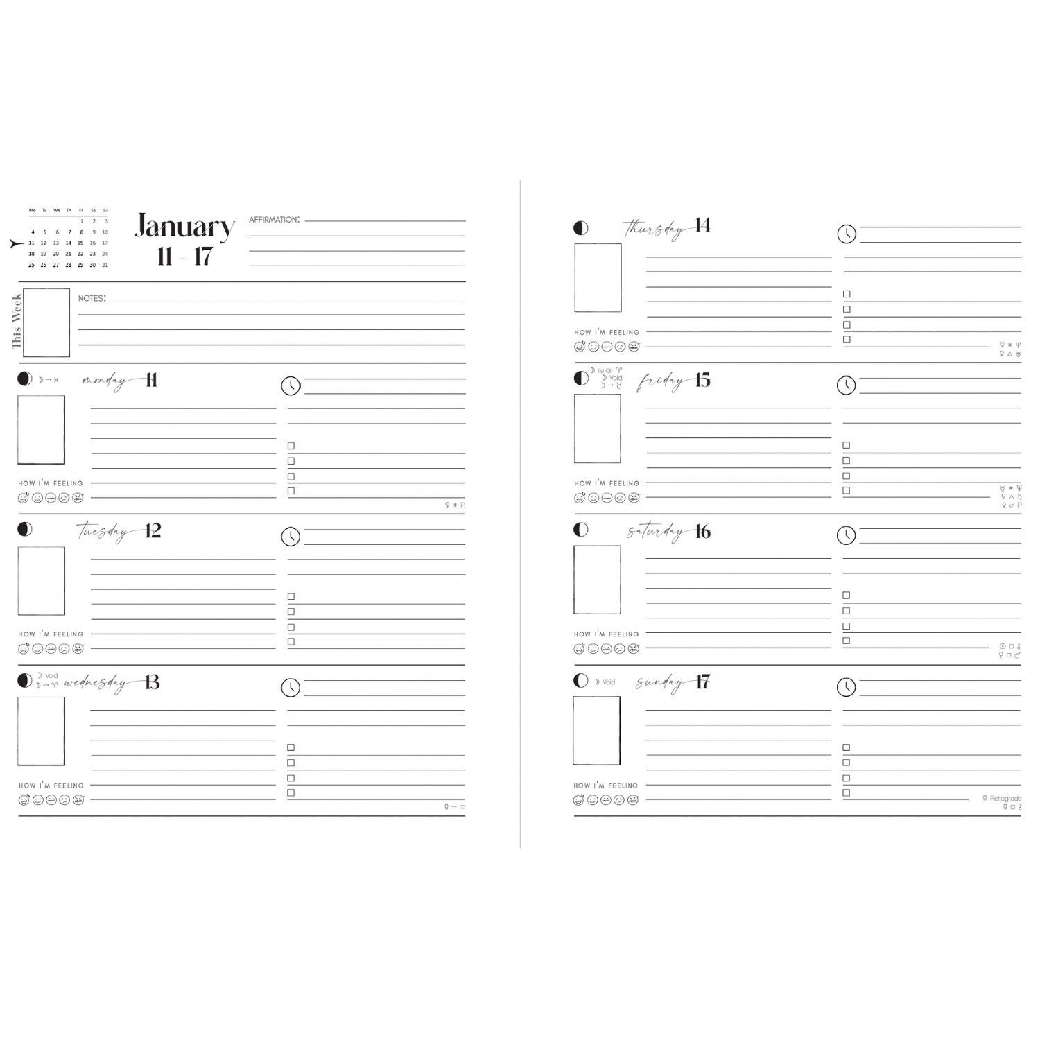 2027 Writual Tarot Planner