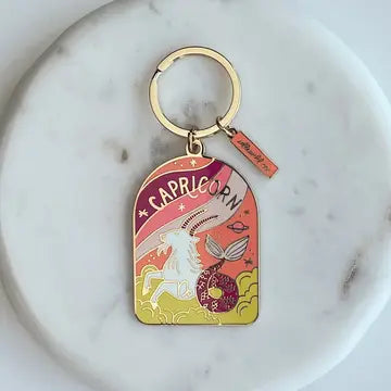 Zodiac Enamel Keychains | 12 Styles