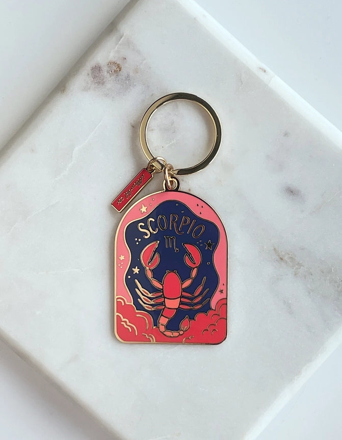 Zodiac Enamel Keychains | 12 Styles