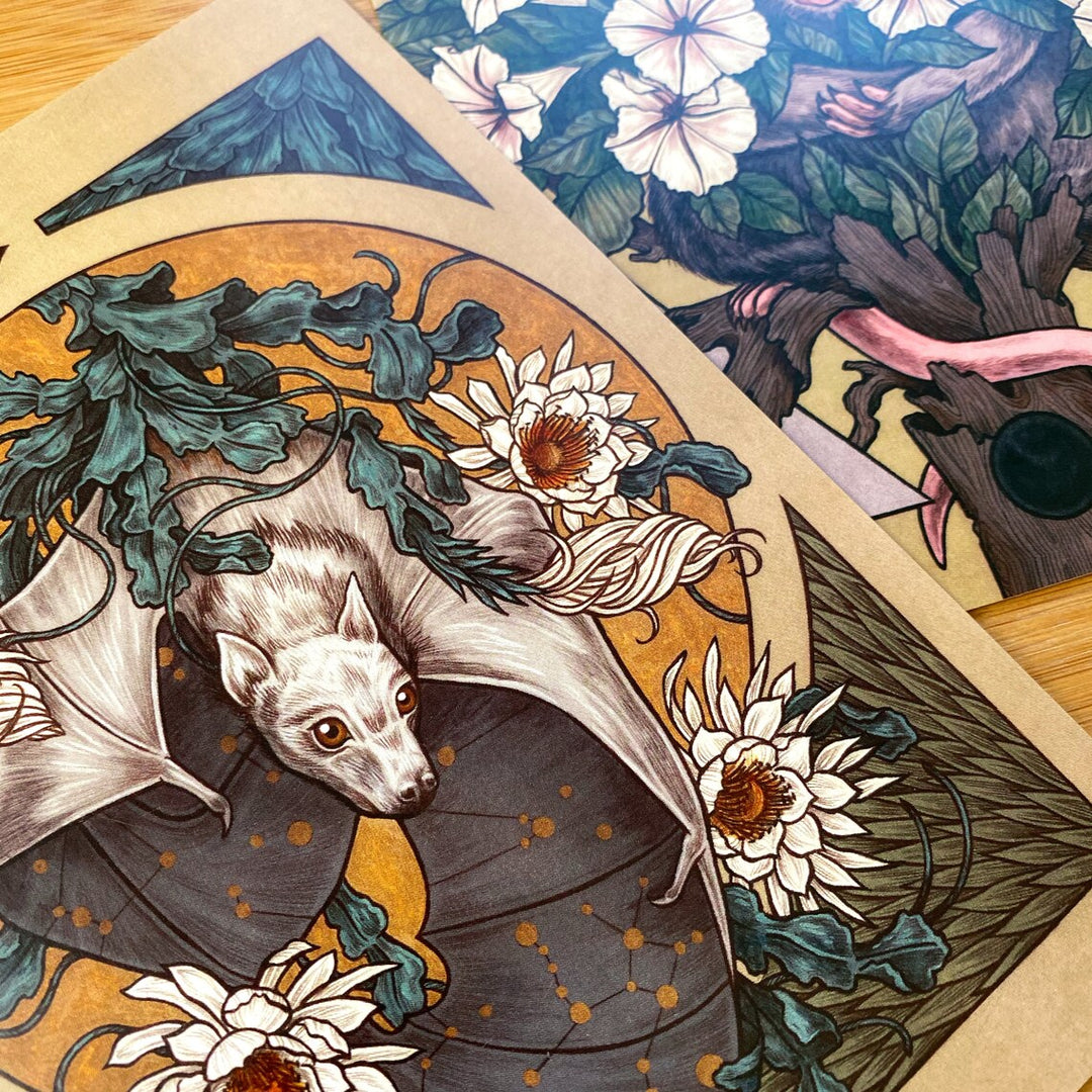 Astral Bat Art Print – Writual Planner