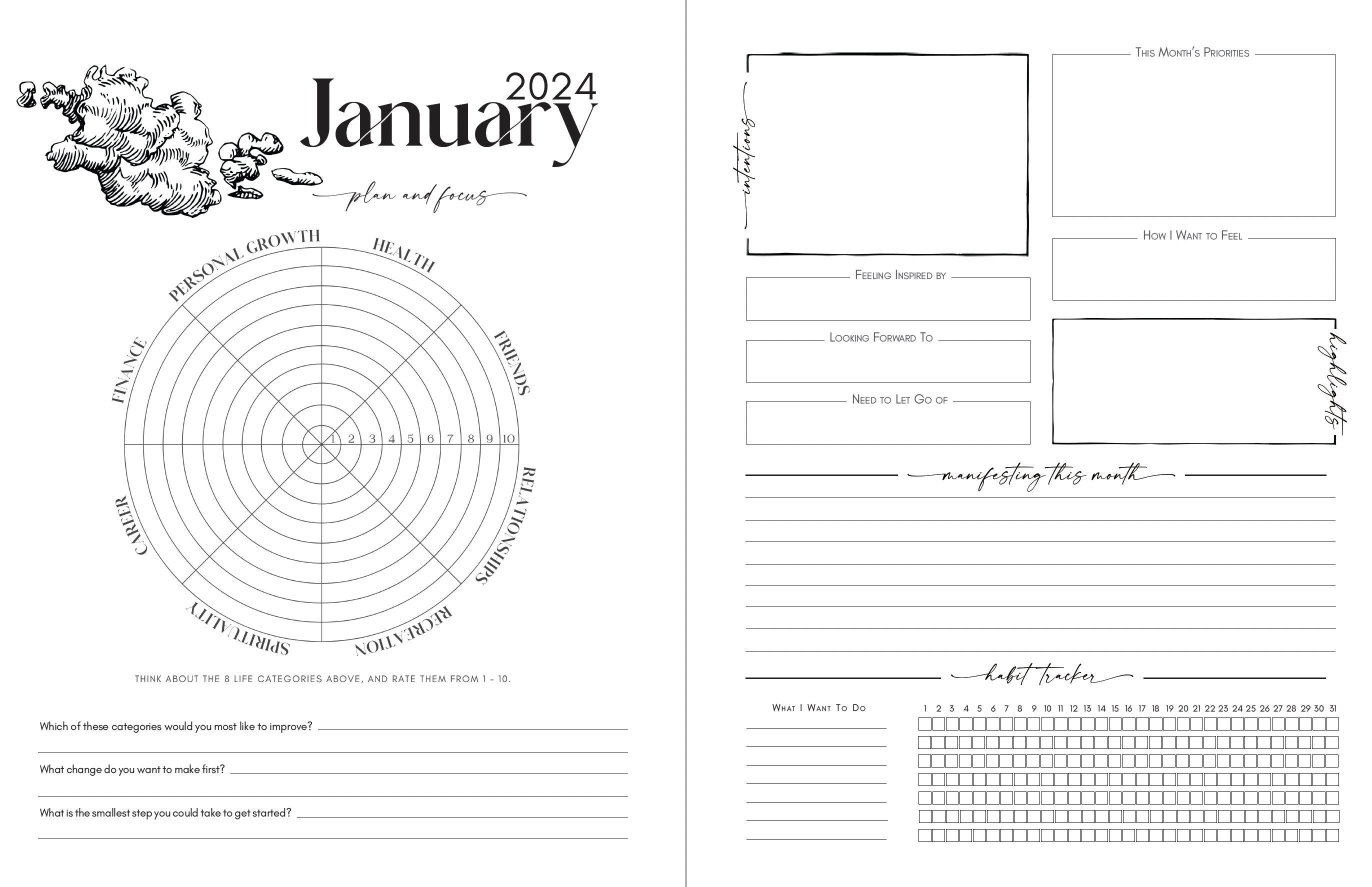 Moon Journal - 2024 Planner – COSMIC VALERIA