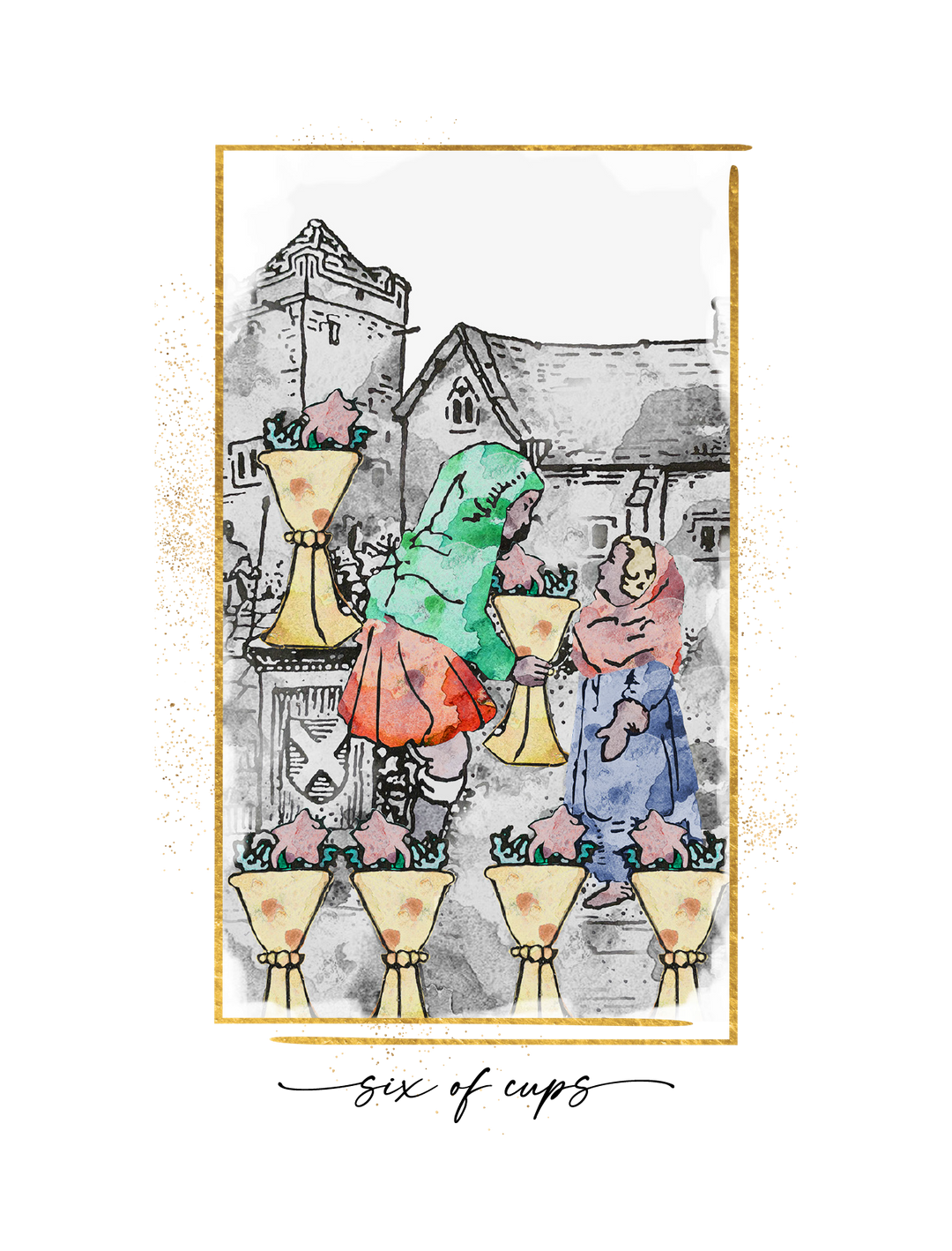 Six of Cups Tarot Card Meaning – Writual Planner