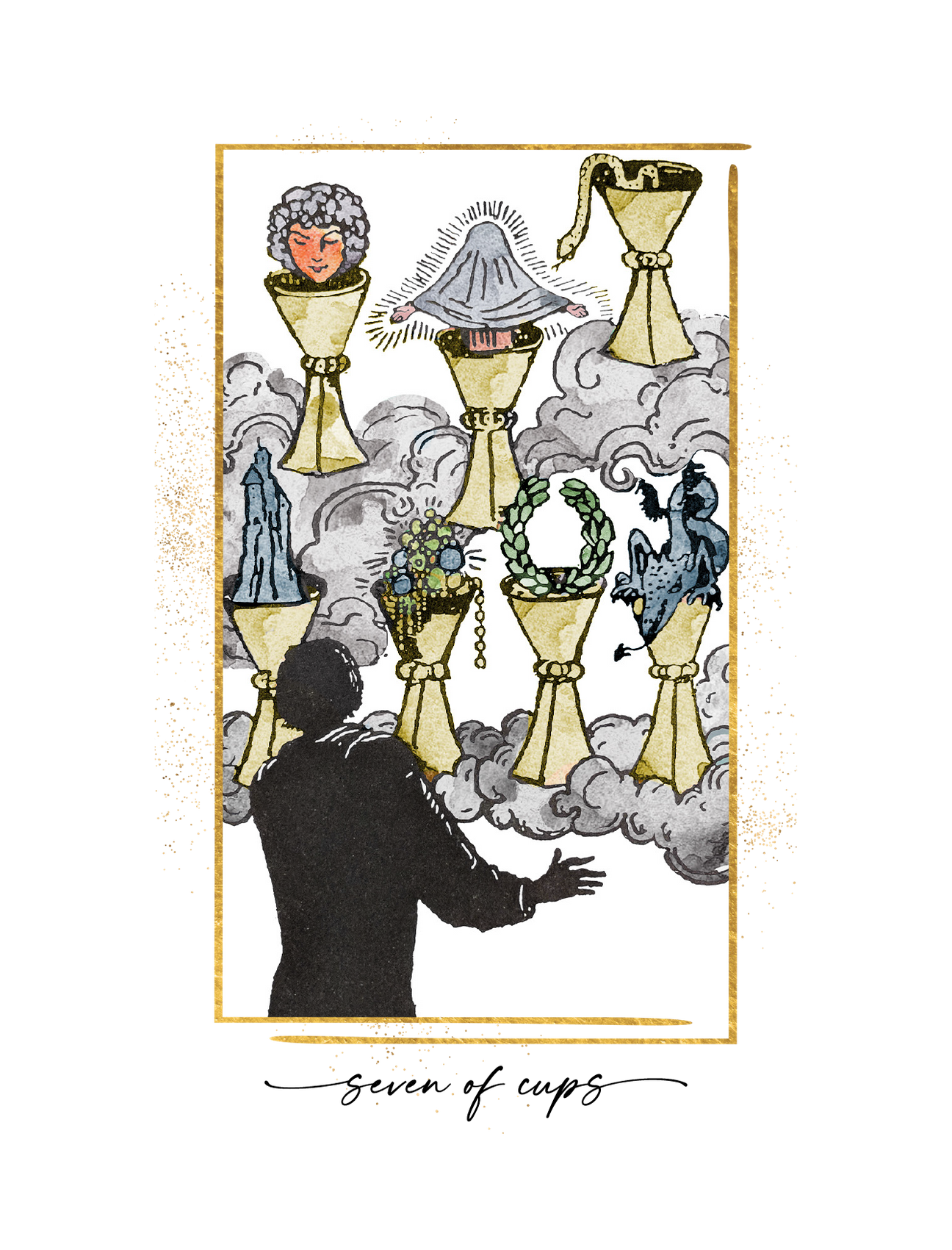 Seven of Cups Tarot Card Meaning – Writual Planner