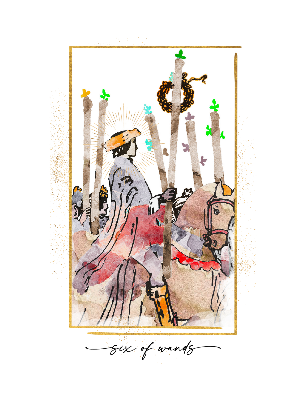 Six of Wands Tarot Card Meaning – Writual Planner