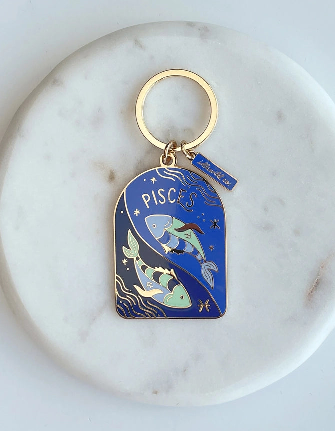 Zodiac Enamel Keychains | 12 Styles
