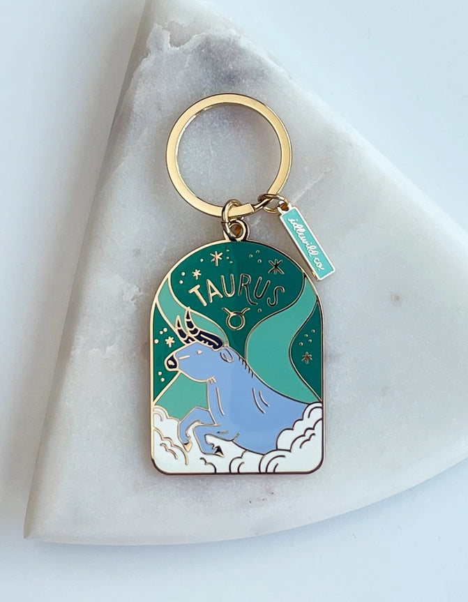 Zodiac Enamel Keychains | 12 Styles