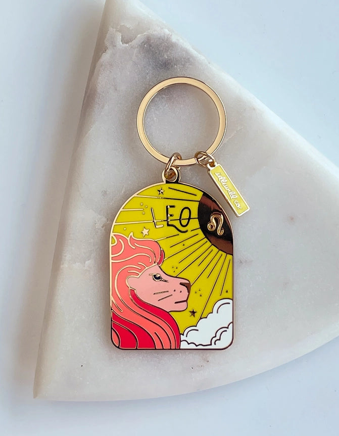 Zodiac Enamel Keychains | 12 Styles