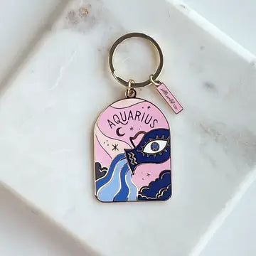 Zodiac Enamel Keychains | 12 Styles