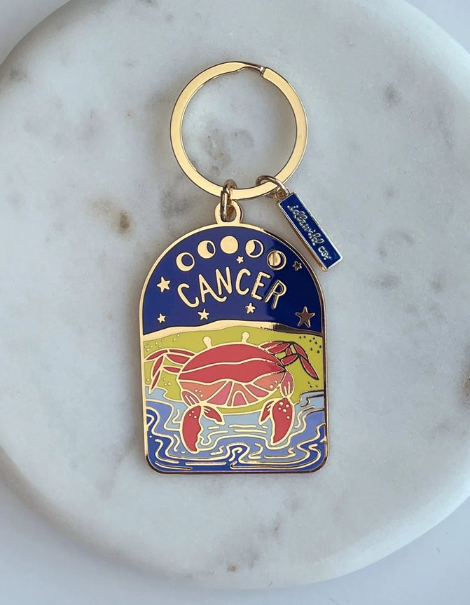 Zodiac Enamel Keychains | 12 Styles