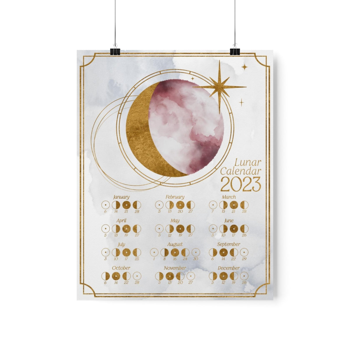 2023 Lunar Calendar - Light