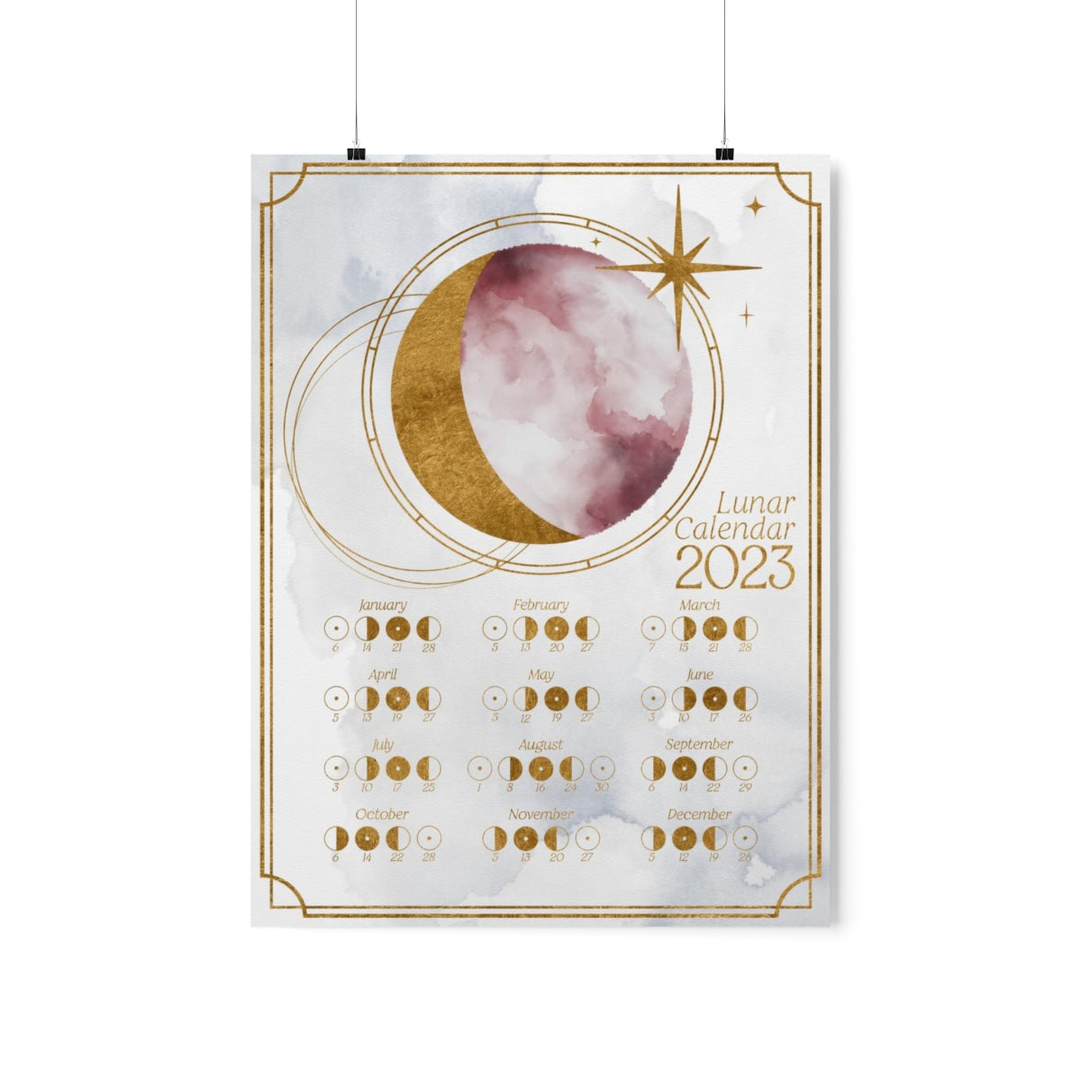 2023 Lunar Calendar - Light