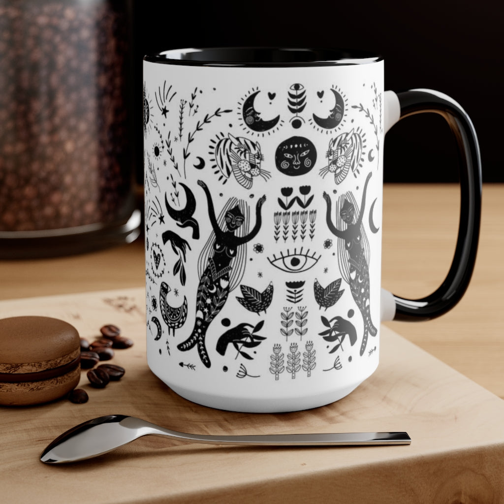 Mermaid Folk Art Mug