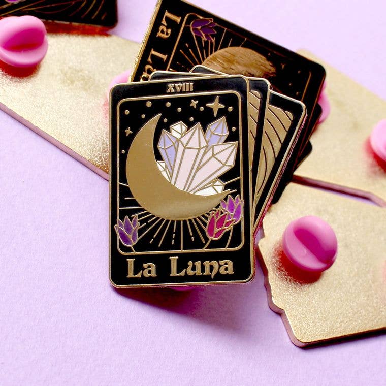 La Luna Enamel Pin - Writual Planner